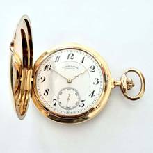 Thumbnail von A. Lange & Söhne Taschenuhr 1 A Ausführung Handaufzug 750/000 Gold 53 mm 1928 Savonette