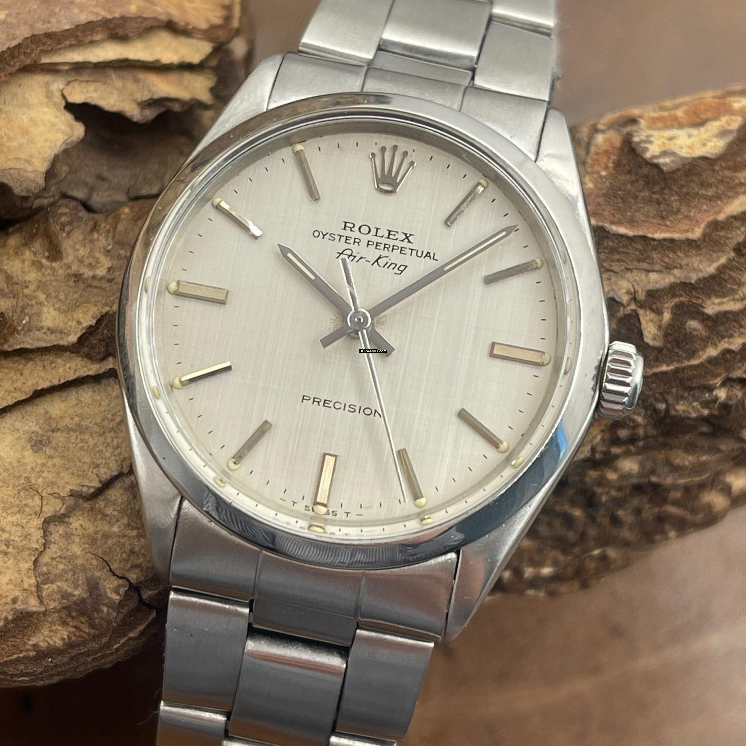 Rolex Air King Air-King Precision 34 Linen-Dial - Ref. 5500