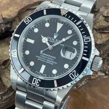 Thumbnail von Rolex Submariner Date Submariner Date - Matte Dial - FULLSET 1984 - transitional - Ref. 16800 original papers and revi papers