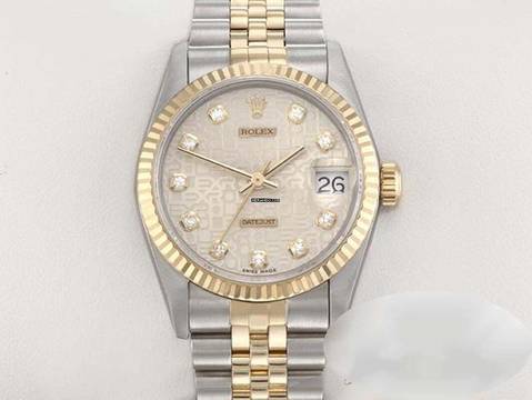 Rolex Datejust 31 Medium Stahl Gelbgold 750 Diamanten 2005 Automatik Stainless Steel 18kt Yellow Gold Stahl Jubilé-band Chronometer Oyster