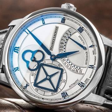  Maurice Lacroix Masterpiece Square Wheel Retrograde NEW FULL SET 