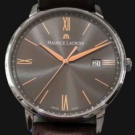 Maurice Lacroix Eliros 40mm Ref. El1118 Kutusu ve belgeleriyle. Tam Kayış Deri YENİ TAM SET