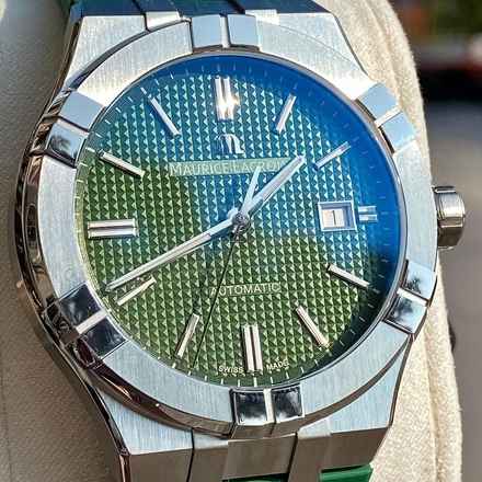 Maurice Lacroix AIKON Otomatik Yeşil Kadran Çelik Erkek Saatİ YENİ TAM SET