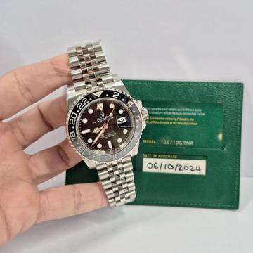  Rolex GMT-Master II Bruce Wayne Jubilee 40mm Automático Completo 
