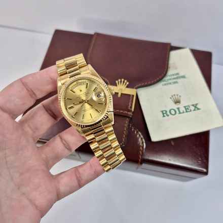 Rolex Day-Date 36 36mm Presidente Sarı Altın Otomatik Tam
