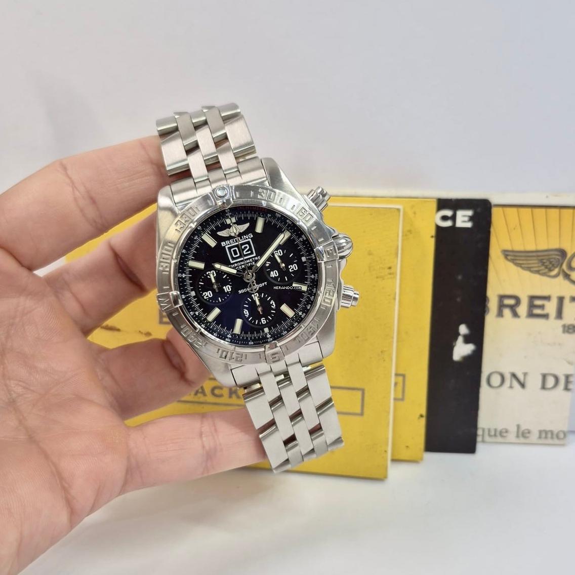 ブライトリング ブラックバード クロノマット ブラックバード スチール 限定版 44mm 自動巻き 完全版