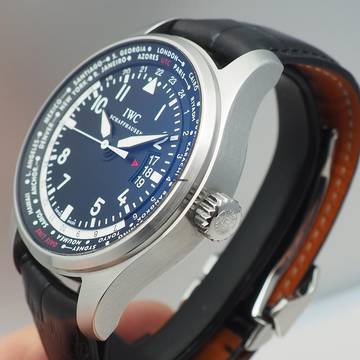 IWC Fliegeruhr Worldtimer Pilot Fliegeruhr Worldtimer 326201 Stahl/Leder IWC Box