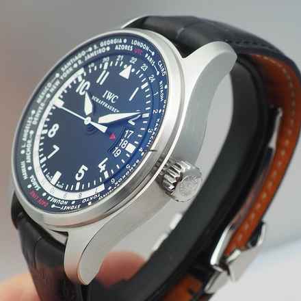  IWC Fliegeruhr Worldtimer Pilot Fliegeruhr Worldtimer 326201 Stahl/Leder IWC Box 