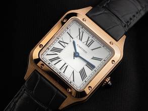 Thumbnail von Cartier Santos Dumont MM Medium Modell Ref.WGSA0022 2025 Full Set Ungetragen Santos-Dumont MM Medium Modell 18kt Roségold