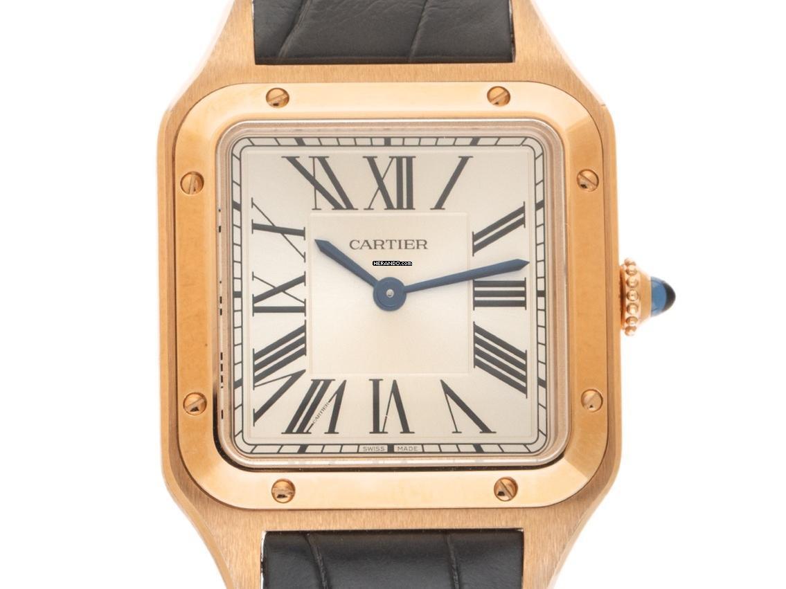 Cartier Santos Dumont MM Medium Modell Ref.WGSA0022 2025 Full Set Ungetragen Santos-Dumont MM Medium Modell 18kt Roségold