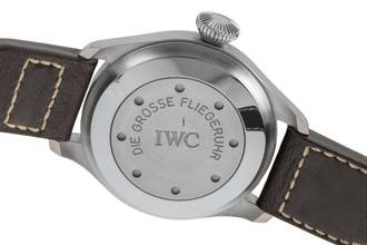 Thumbnail von IWC Große Fliegeruhr Schaffhausen Big Pilot Automatik 7 Days Edelstahl Herrenuhr Ref. IW500201