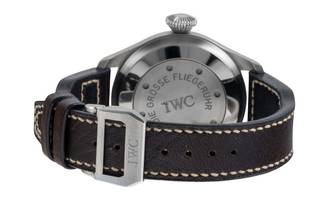 Thumbnail von IWC Große Fliegeruhr Schaffhausen Big Pilot Automatik 7 Days Edelstahl Herrenuhr Ref. IW500201