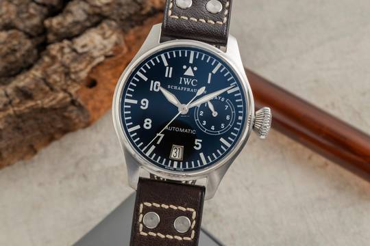  IWC Große Fliegeruhr Schaffhausen Big Pilot Automatik 7 Days Edelstahl Herrenuhr Ref. IW500201 