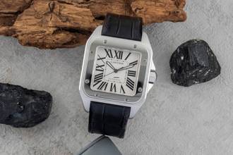 Thumbnail von Cartier Santos 100 XL Stahl Automatik Herrenuhr Ref. 2656 Klassiker