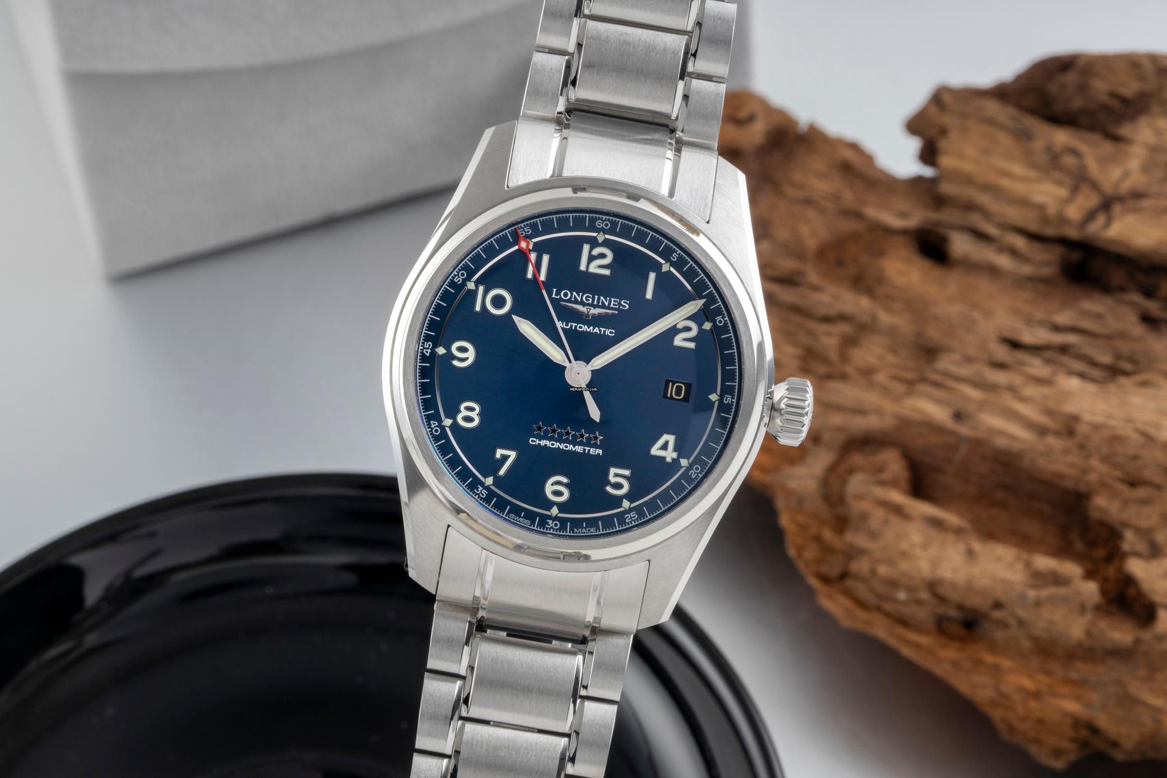 Longines Spirit Stahl Automatik Herrenuhr Ref. L3.810.4.73.9 Box & Papiere 2023