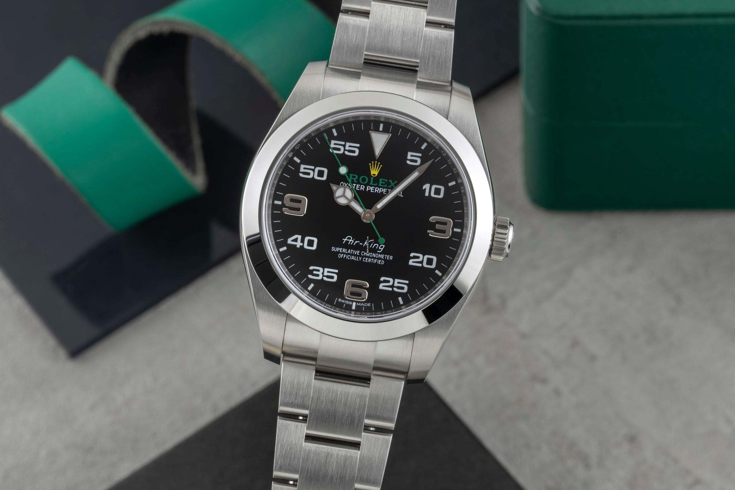 Rolex Air King Automatik Stahl Herrenuhr Oyster Perpetual Ref. 116900 B&P 2020