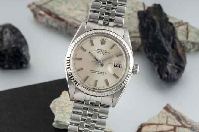 Rolex Datejust 36 Çelik / Beyaz Altın Otomatik Erkek Saatı Ref. 1601 Vintage