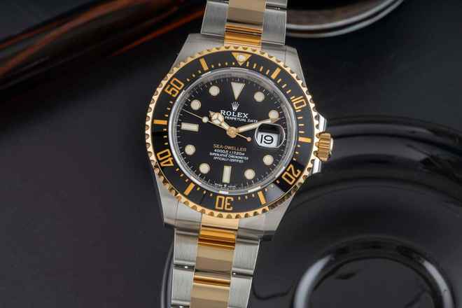 Rolex Sea-Dweller Oyster Çelik / Altın Otomatik Erkek Saat Ref. 126603 B&P 2021
