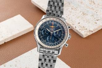Thumbnail von Breitling Navitimer 1 B01 Chronograph 46 Blue Dial Automatik Edelstahl Ref. AB0127