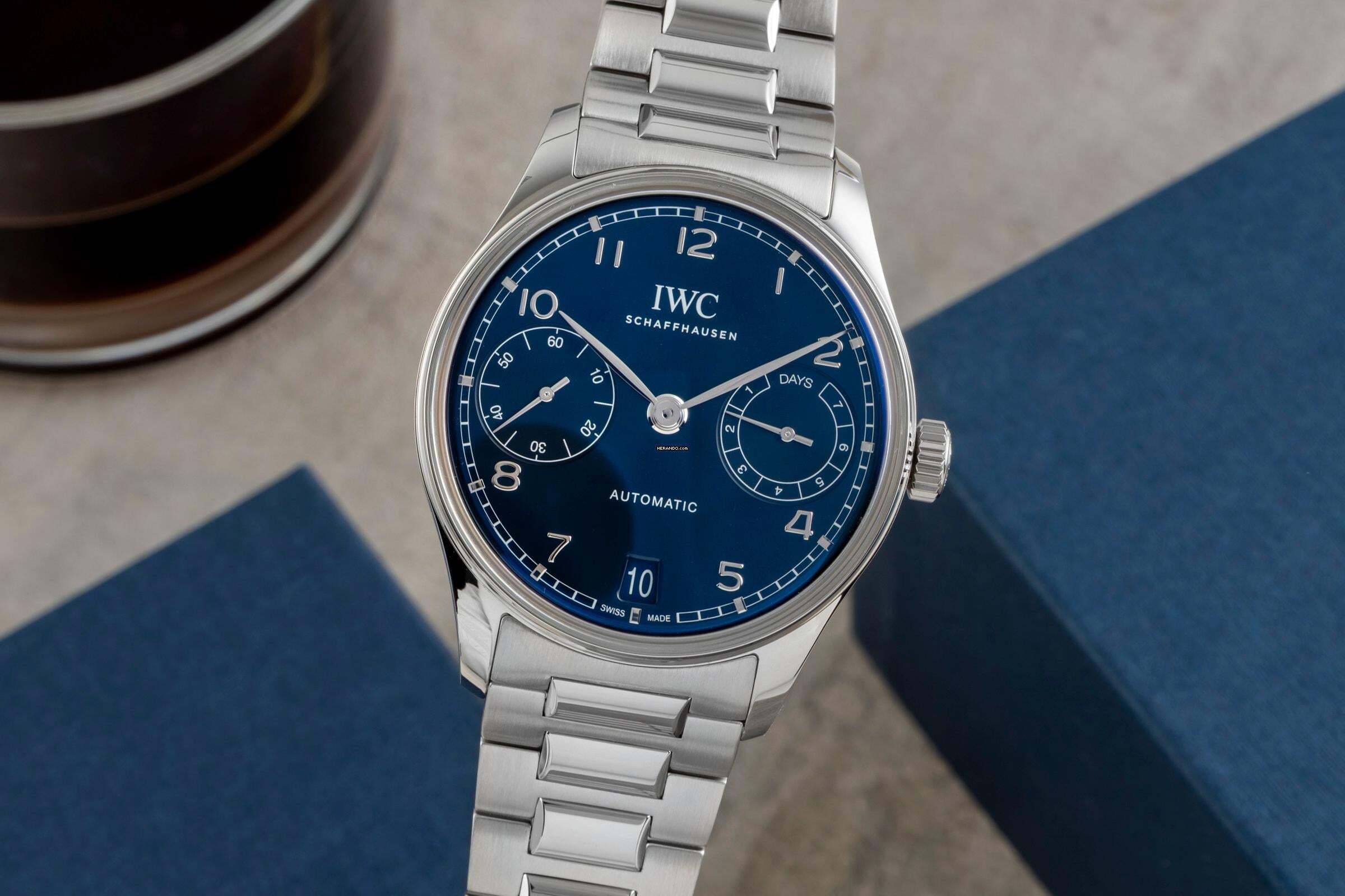 IWC Portugieser Automatik 42 7 Days Stahl Automatik Herrenuhr Ref. IW501704