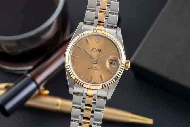 Tudor Prince Date Çelik / Altın Otomatik Ref. 74033 Evraklar 2022