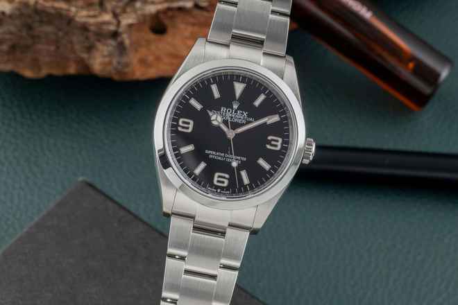 Rolex Explorer Oyster Paslanmaz Çelik Otomatik Erkek Saat Ref. 124270 Klasik