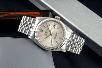 Thumbnail von Rolex Datejust 36 Stahl / Weissgold Silver Dial Automatik Herrenuhr Ref. 16014
