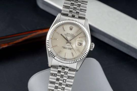  Rolex Datejust 36 Stahl / Weissgold Silver Dial Automatik Herrenuhr Ref. 16014 