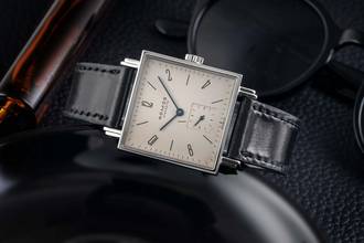 Thumbnail von NOMOS Tetra Edelstahl Handaufzug Sub Seconde Herrenuhr Ref. 408