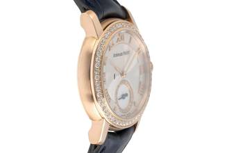 Thumbnail von Audemars Piguet Jules Audemars 18k roodgoud handopwinding Ref. 7728OR.ZZA082MR.01 Papieren