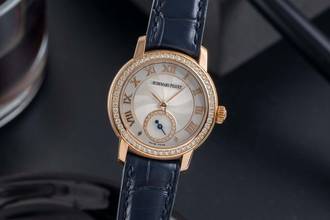 Thumbnail von Audemars Piguet Jules Audemars 18k roodgoud handopwinding Ref. 7728OR.ZZA082MR.01 Papieren