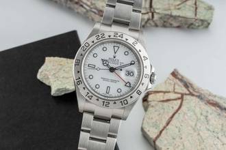 Thumbnail von Rolex Explorer II Polar Beyaz Kadran Çelik Otomatik Erkek Saatı Ref. 16570T M-Serie