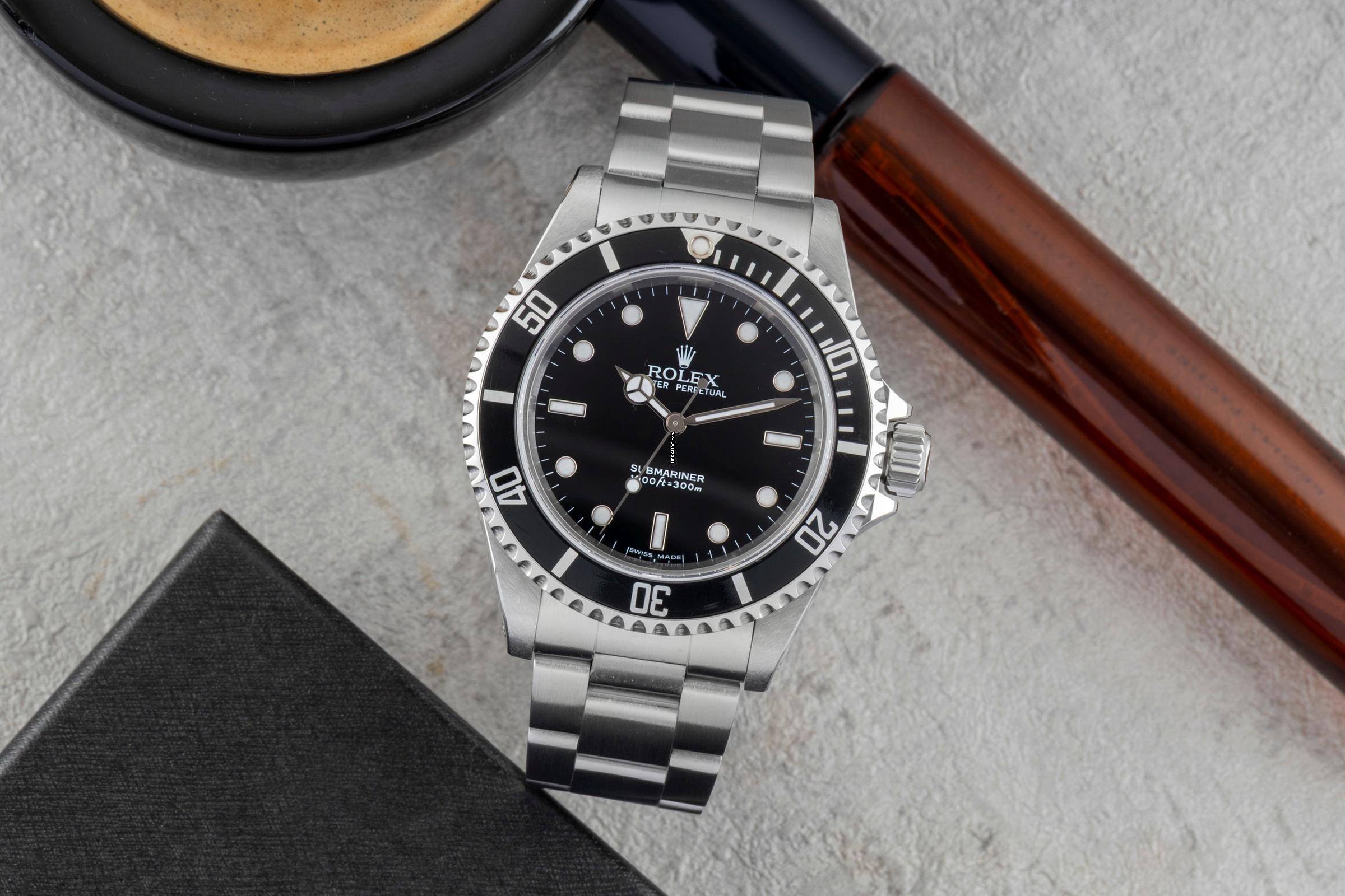 Rolex Submariner (Geen Datum) Stalen Automatische herenhorloge Ref. 14060M Z-serie