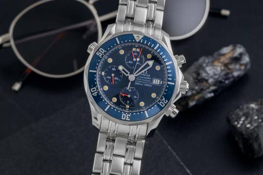  Omega Seamaster Diver 300 M Chrono Diver Automatik Stahl Herren Ref. 2599.80.00 B&P 