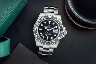 Thumbnail von Rolex GMT-Master II Oyster Edelstahl Automatik Herrenuhr Ref. 116710LN B&P 2008