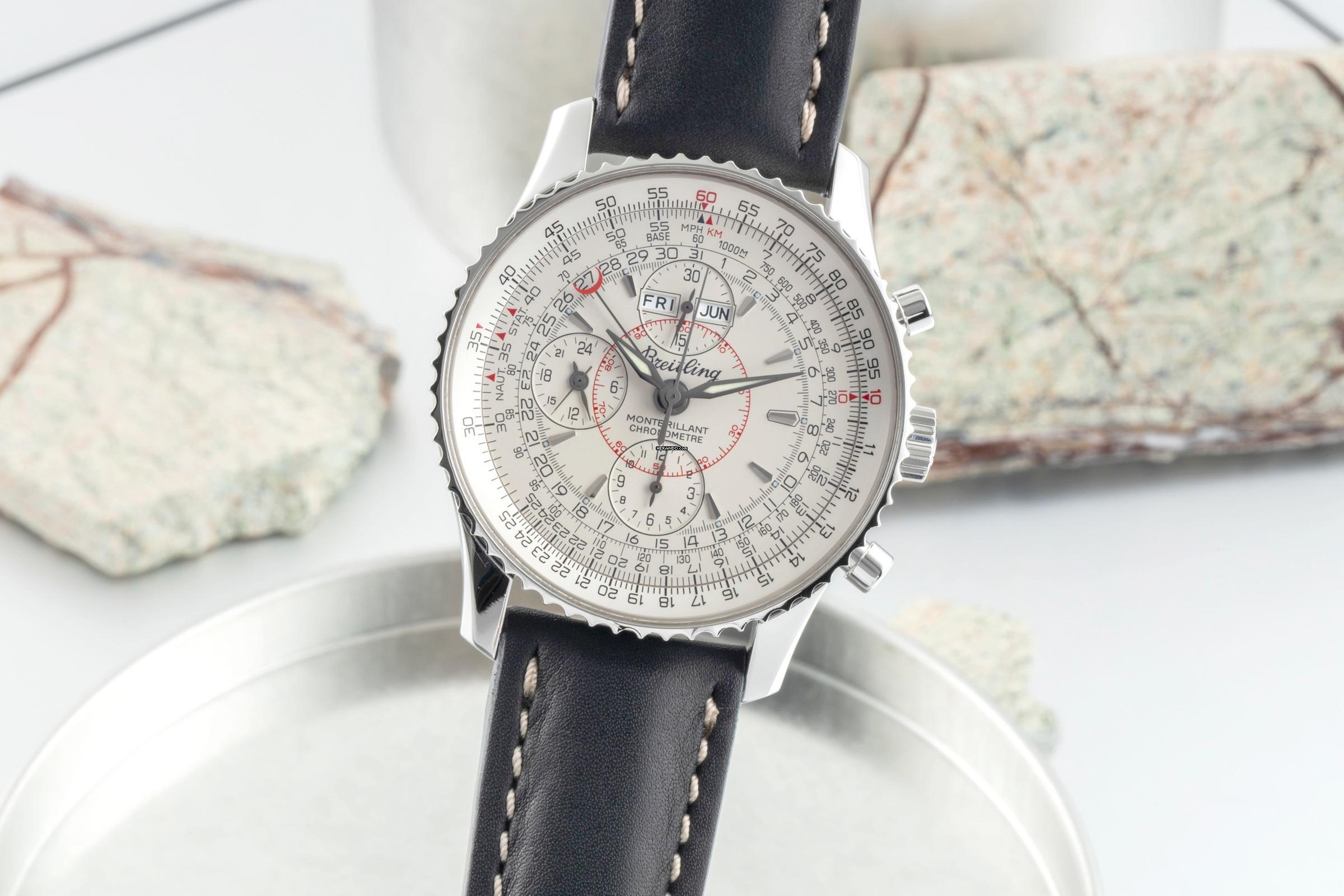 Breitling Montbrillant Datora Kronograf Çelik Otomatik Ref. A2133012/G518 B&P