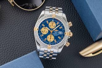 Thumbnail von Breitling Chronomat Evolution Chronograph Stahl/Gold Automatik Ref B13356 Papers