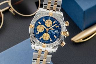 Thumbnail von Breitling Chronomat Evolution Chronograph Stahl/Gold Automatik Ref B13356 Papers