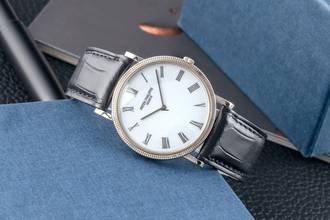 Thumbnail von Patek Philippe Calatrava 18k (0,750) bílé zlato ruční natahování pánské hodinky Ref. 3520/D