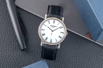 Thumbnail von Patek Philippe Calatrava 18k (0,750) bílé zlato ruční natahování pánské hodinky Ref. 3520/D