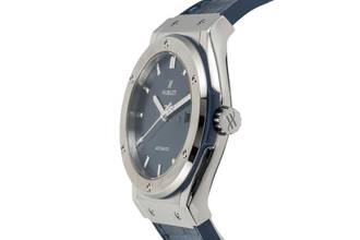 Thumbnail von Hublot Classic Fusion Blue Titanium Automatic Men's Watch 542.NX.7170.LR B&P