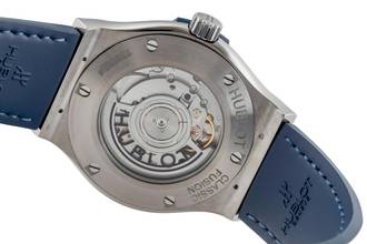 Thumbnail von Hublot Classic Fusion Blue Titanium Automatic Men's Watch 542.NX.7170.LR B&P