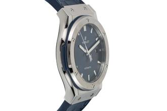 Thumbnail von Hublot Classic Fusion Blue Titanium Automatic Men's Watch 542.NX.7170.LR B&P