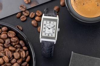 Thumbnail von Jaeger-LeCoultre Reverso Classique Handopwinding roestvrij staal Ref. Q2508410 252.8.86 B&P 2008