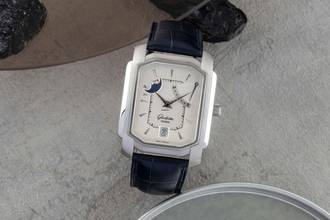 Thumbnail von Glashütte Original Senator Karrée Stahl Automatik Herrenuhr Ref. 39-45-04-04-04 B&P 2003