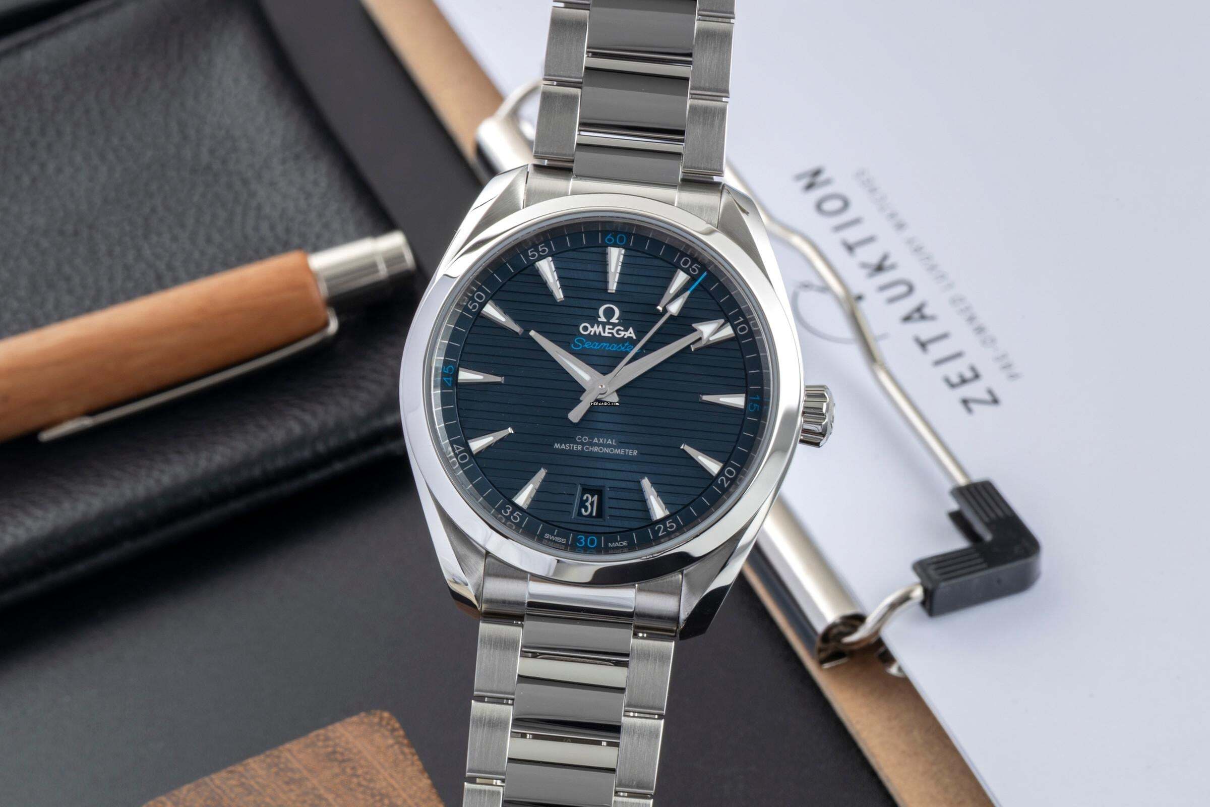 Omega Seamaster Aqua Terra автоматические мужские часы 220.10.41.21.03.001 коробка