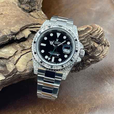  Rolex GMT-Master II AFTERMARKET diamond setting - FULLSET 