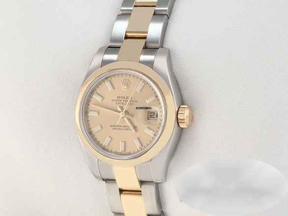 Rolex Lady-Datejust 179163 Edelstahl Gelbgold 750 Automatik Stahl Stainless Steel 18kt Yellow Gold Damen Oyster-band Chronometer 