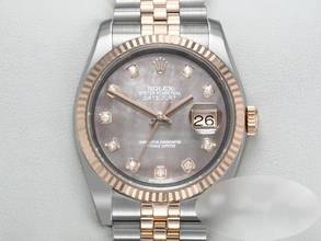 Thumbnail von Rolex Datejust 36 36mm 116231 2016 Stahl Rosegold 750 Perlmutt Diamanten Automatik Stainless Steel 18kt Rose Gold Jubilé-band Chronometer Oyster