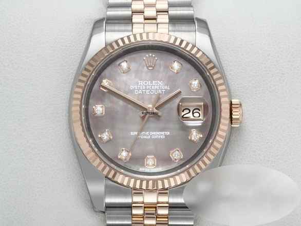  Rolex Datejust 36 36mm 116231 2016 Stahl Rosegold 750 Perlmutt Diamanten Automatik Stainless Steel 18kt Rose Gold Jubilé-band Chronometer Oyster 